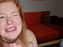 ぽっちゃり, デカパイ, ヨーロピアン, ハードコア, 熟年, 淫乱熟女, 赤毛, オッパイの