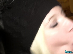 Leie, Blondine, Blasen, Tschechisch, Geld, Im freien, Pov, Spanner