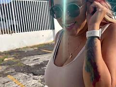 Massive Natural Tits Mexican MILF, Letzy Lizz, Takes a Trip to the Sex Shop