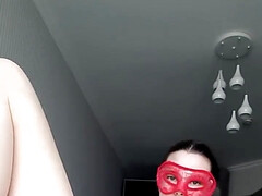 Slim sweetie jacks off and quivers from ejaculation
