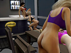 デカ尻, フォアサム, レズビアン, おもちゃ