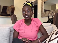 Lactating ebony MILF rides me cowgirl and feeds me her milk