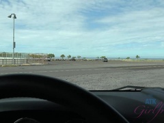 ビキニ, 黒人, 露出狂, 彼女, ハメ撮り, 公共, オマンコ, 喫煙