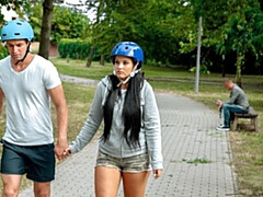 18, 茶髪の, 巨乳な, チェコ, 手コキする, お金, 現実, ティーン