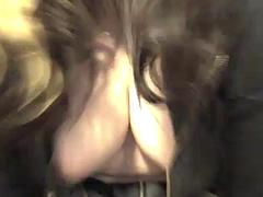 Tussi, Blasen, Braunhaarige, Masturbation, Solo