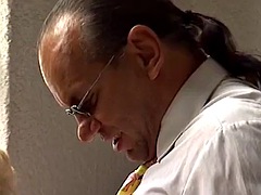 Blonde bbw Granny German