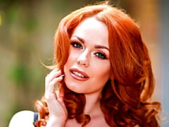 デカ尻, フェラチオ, バック, 手コキする, 赤毛, ストリッピング, タトゥー, オッパイの