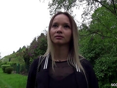 Tir de sperme, Mignonne, Allemand, Lingerie, Petite femme, Pov, Réalité, Maigrichonne