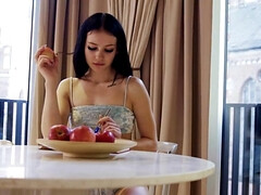 18, 美女, デカ尻, フェラチオ, 茶髪の, Hd, ティーン, オッパイの