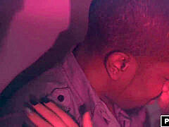 Grote lul, Zwart, Sperma shot, Sperma in gezicht