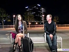 Zoe Spunk-Pump Ravaged By Her Freshly Faced Dude In The Public Douche