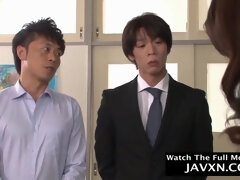アジア人, お尻, デカパイ, 淫乱熟女, 生徒, ティーン, 三人, オッパイの