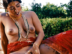 茶髪の, インド人, オナニー, 天然, 一人