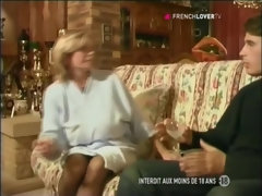 デカパイ, フェラチオ, 彼氏, 娘, チン, 淫乱熟女, オッパイの, ヴィンテージ