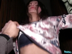 Leie, Arsch, Natürlichen titten, Im freien, Öffentlich, Muschi, Reiten, Titten