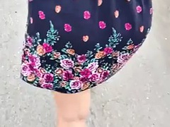 Amateur, Exhib, Fille latino, Lingerie, Mère que j'aimerais baiser, De plein air, Public, Sous la jupe