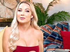 Kont, Blond, Pijpbeurt, Brits, Sperma in gezicht, Hakken, Interraciaal, Doordringend