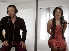 Madison Wilde & Brad Newman get their latina bodies pounded in reverse cowgirl action