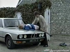 Outdoor rough sex accident video
