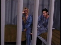 Blonde gr&ma in jail still has the oral & having an intercourse skills
