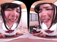 Experience uncensored POV action with Japanese students in VR