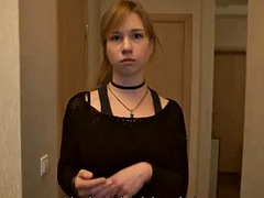 Pareja, Sexo duro, Realidad, Ruso, Afeitado, Chupando, Adolescente, Tetas