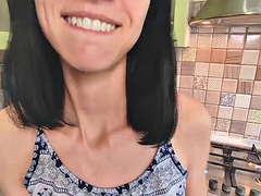 Hard anal sex for a hungry wife in the kitchen