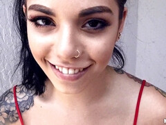 Schwarz, Latina, Natürlichen titten, Im freien, Piercing, Pov, Öffentlich, Muschi