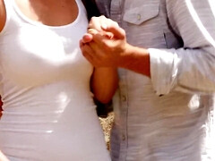 The Getaway in the mountains: Part 2 - bored Dillion Harper goes for a jog