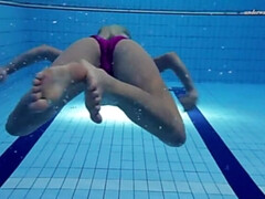 18, 女, Hd, プール, 公共, ソフトコア, ティーン, 水中