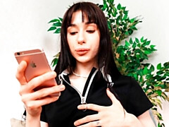 Брюнетки, Пальцем, Мастурбация, Натуральные сиськи, Крошечные, Тощие, Стриптизерша, Сиськи