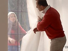 Sucer une bite, Papa, En levrette, Hard, Hd, Russe, Rasée, Adolescente