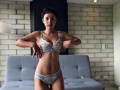 Lieveling, Seksspeelgoed, Hardcore, Latijnse vrouw, Masturbatie, Gezichtspunt, Alleen, Tiener