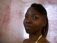 素人, 黒人, フェラチオ, 黒人, 指いじり, 剃毛, ガリガリ, ティーン