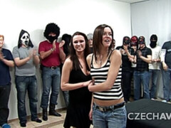 Mamada, Morena, Corridas, Grupo, Sexo duro, Afeitado, Adolescente, Tetas