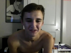 素人, ゲイ, オナニー, 一人, ウェブカメラ