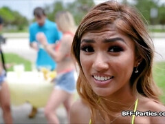 素人, アジア人, ハードコア, 異人種間, ハメ撮り, オマンコ, ティーン, オッパイの