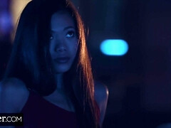 Asiatique, Sucer une bite, Brunette brune, Queue, Faciale, Actrice du porno, Chevaucher, Fessée
