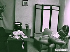 素人, 美女, 黒人, フェラチオ, カップル, 黒人, ハードコア, オフィス