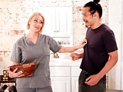 デカ尻, デカチン, デカパイ, フェラチオ, バック, 淫乱熟女, ショートヘア, オッパイの