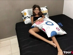 アナル, デカ尻, デカチン, フェラチオ, 彼女, 自家製, インド人, 自然山雀
