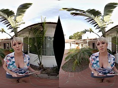 Grosse titten, Blondine, Blasen, Handjob, Masturbation, Reif, Milf, Realität