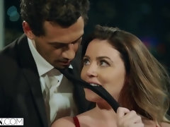 Kont, Grote mammen, Bruinharig, Diep in de keel, Sperma in gezicht, Likken, Ondergoed, Kut duiken