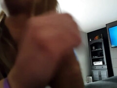 18 jaar, Enthousiasteling, Grote lul, Blond, Sperma shot, Daddy, Diep in de keel, Tiener