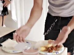 アナル, 美女, デカパイ, イく瞬間, フランス人, なめる, メイド, 赤毛