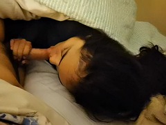 BEAUTIFUL WOMAN SMOKING AND TOUCHING WHILE UNDRESSING