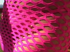 アナル, お尻, デカ尻, デカパイ, ブロンド, イく瞬間, 下着, オッパイの