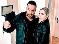 素人, デカ尻, デカチン, ブロンド, フェラチオ, バック, ホテル, 淫乱熟女