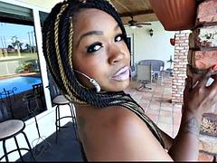 美女, ぽっちゃり, デカチン, 黒人, 黒人