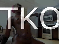 Amateur, Cul, Grosse bite, Noire, Noir ébène, Seins naturels, Chatte, Mouillée